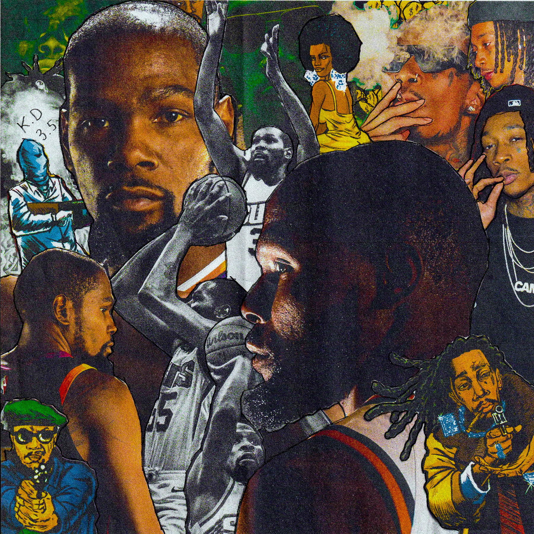 KD X WIZ KHALIFA COLLAGE